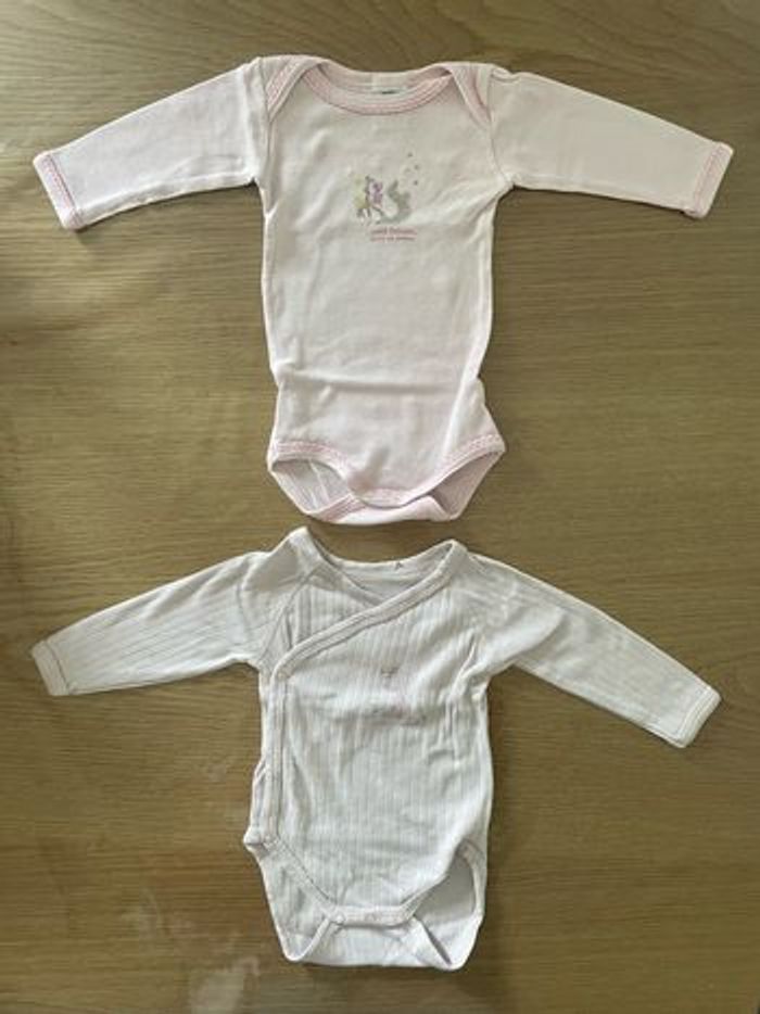 Lot 2 bodies manches longues