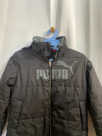 Doudoune / blouson fourré noir avec capuche amovible Puma 6 ans - n88m