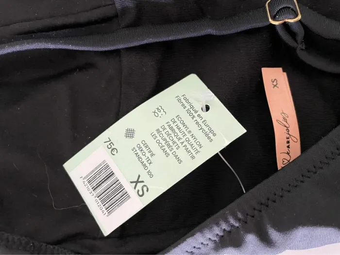 Maillot de bain une pièce noir we are jolies taille XS neuf - photo numéro 3