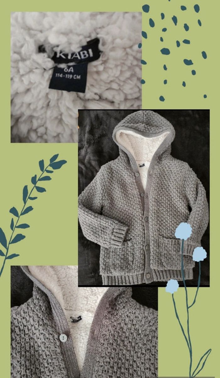 Gilet à capuche Gros 6 ans - photo numéro 2