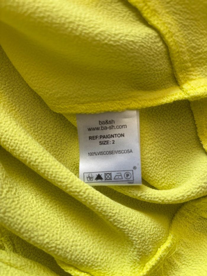 💐🌼nouveauté 🌼💐Joli haut jaune à lacets ba&sh 38 - photo numéro 4