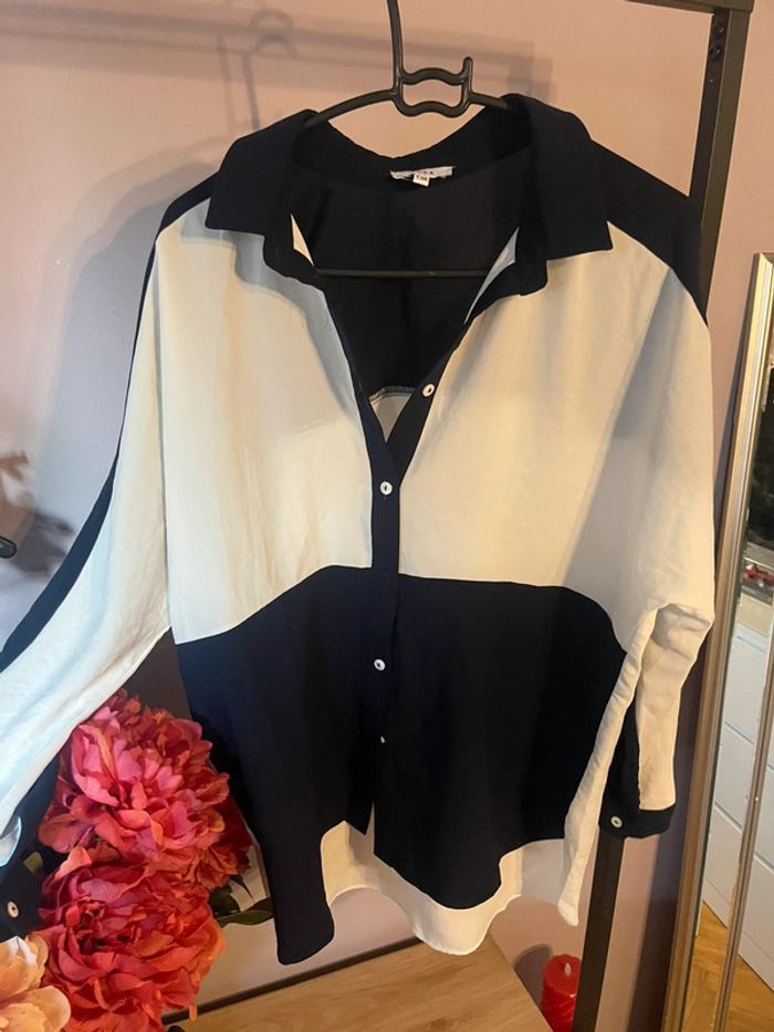 Chemise Yuka color block