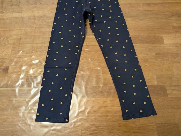 Legging coeur doré intérieur chaud fille 8 ans H&M - photo numéro 4