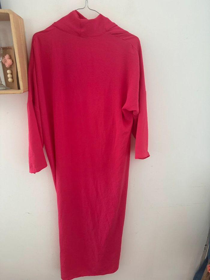 Robe, longue fuchsia, grande taille - photo numéro 4