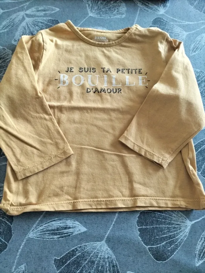 Lot 4 t-shirt manches longues Kiabi 24 mois - photo numéro 2