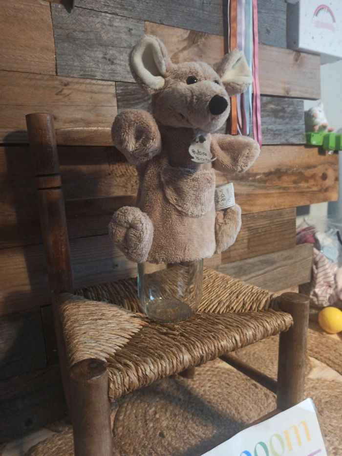 peluche marionnette kangourou histoire d'ours tbe - photo numéro 4