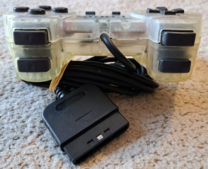 🎮 Manette Edge transparente Sony PlayStation 1 PS1 - photo numéro 3