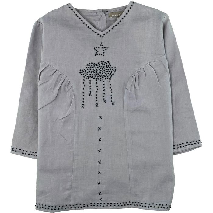 Robe à manches longues 12 mois en coton Émile et Ida