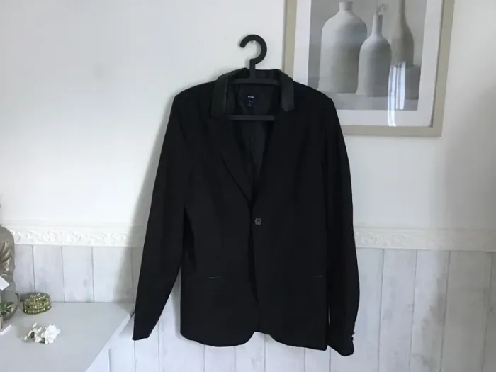 Blazer col cuir neuf