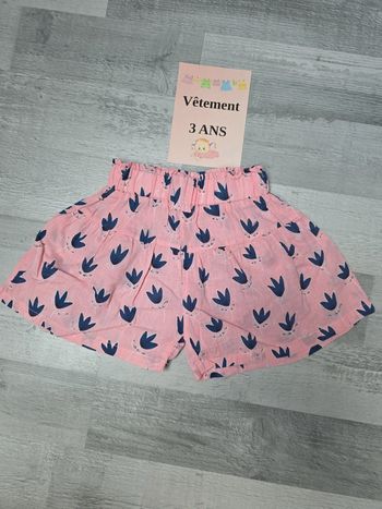 Short fille 3 ans