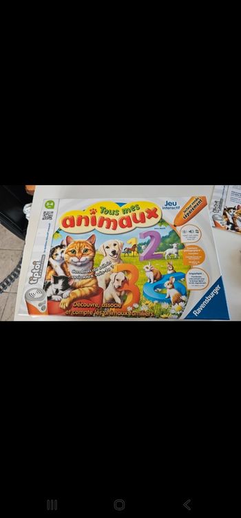 Jeu tiptoi tous mes animaux