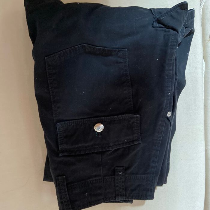 Pantalon cargo droit noir - photo numéro 5