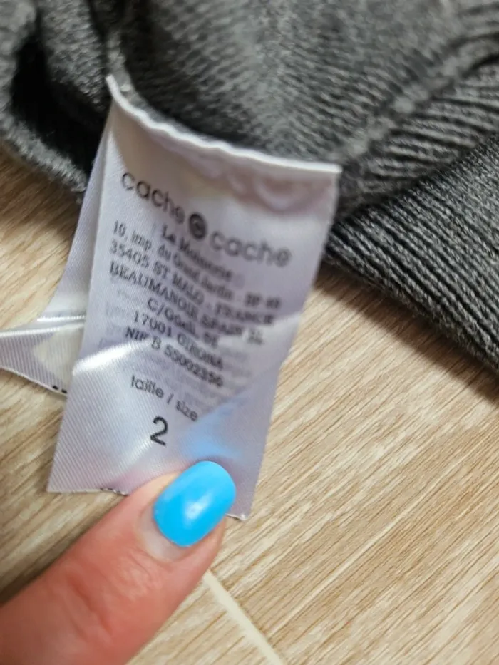 Pull gris - photo numéro 3