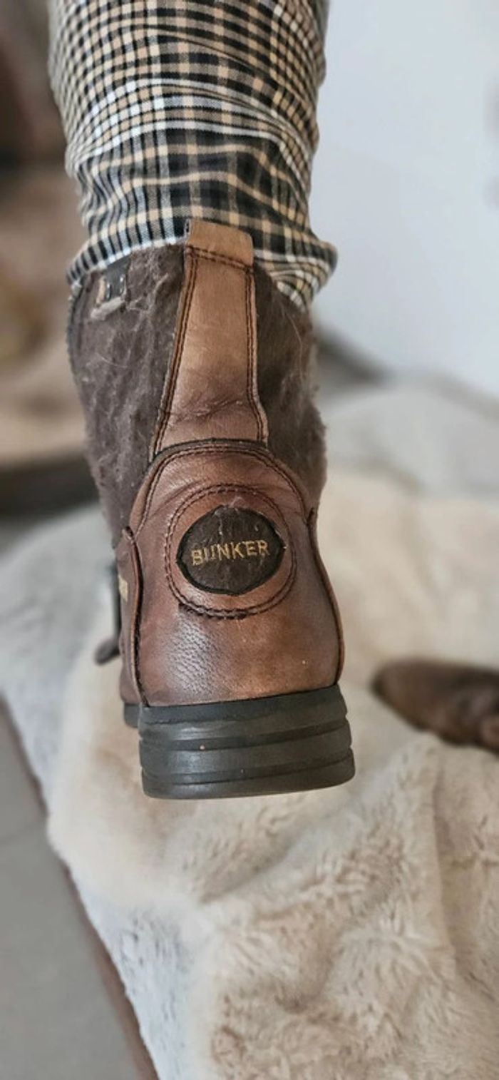 Chaussures cuir Bunker marron 40 - photo numéro 7