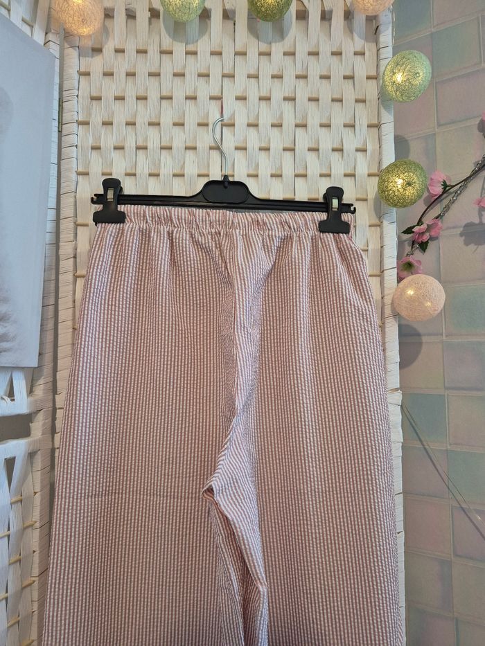 💕joli Pantalon large fluide et léger à rayures fille 16 ans SHEIN 💕 - photo numéro 7