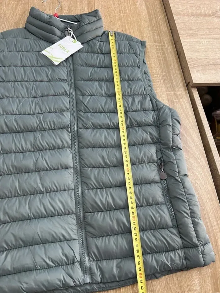 Blouson homme Veste doudoune homme doudoune sans manches vert gris kaki neuf taille L taille 40 - photo numéro 7
