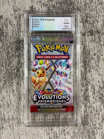 Booster Pokemon EV8.5 Évolutions Prismatiques Évoli et Nymphali Gradé Collect Aura 10