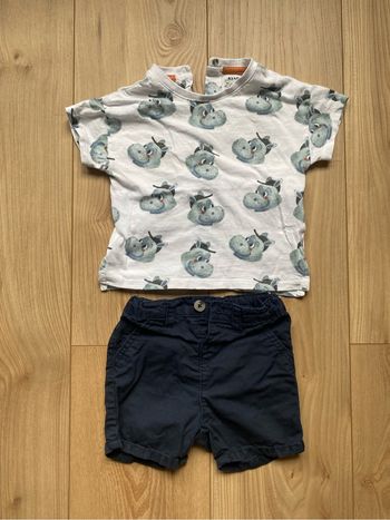 Ensemble short et t-shirt manches courtes