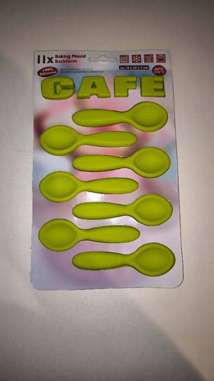 Neuf Moule trompe l'oeil cuillère à café en silicone