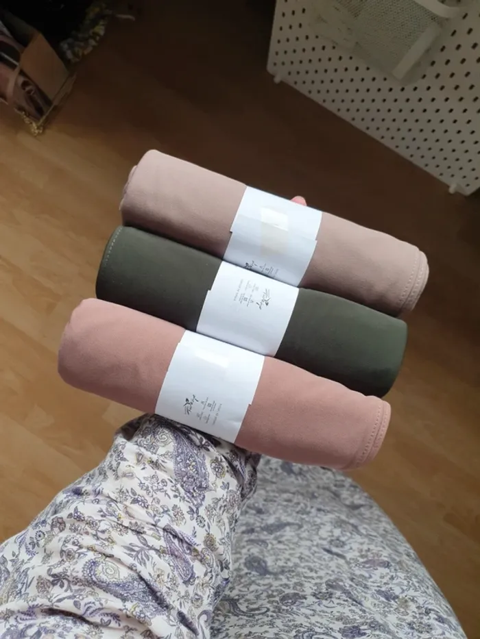 Lot de 3 hijabs/voile en jersey premium luxe neufs - photo numéro 7