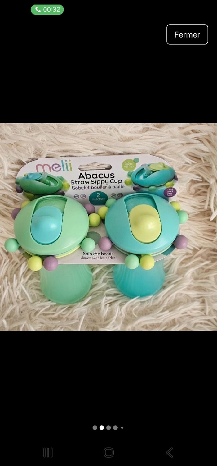 Lot de 2 gourdes anti fuite Melii Neufs - photo numéro 2