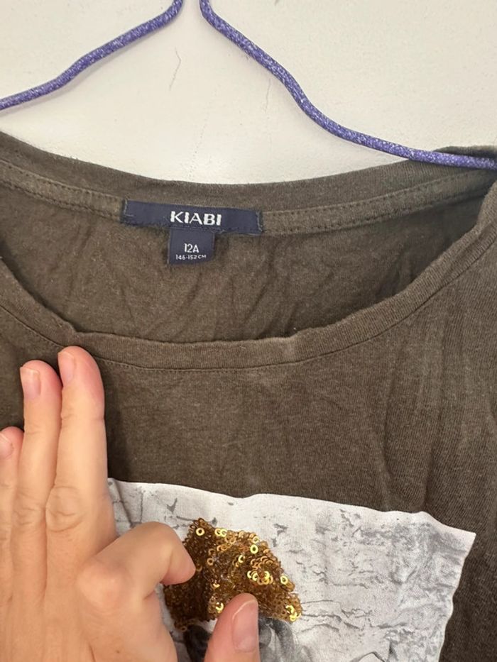 Teeshirt manche longue Kiabi 12 ans - photo numéro 3