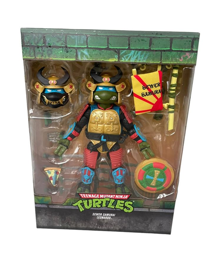 Figurine articulée Teenage Mutant Ninja Turtles Sewer Samurai Leonardo 18 cm Super 7 neuf