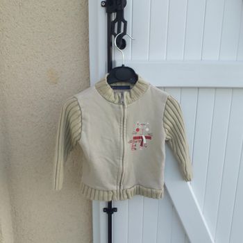Veste bi matiere filles taille 18 mois