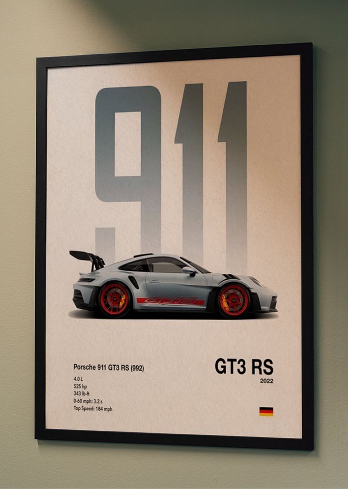 Tableau Porsche 911 gt3 rs
