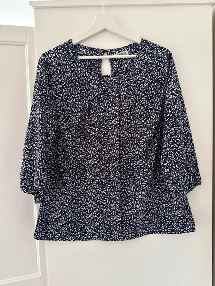 Superbe Blouse fleurie fluide neuve Damart 🌸 44 - photo numéro 7