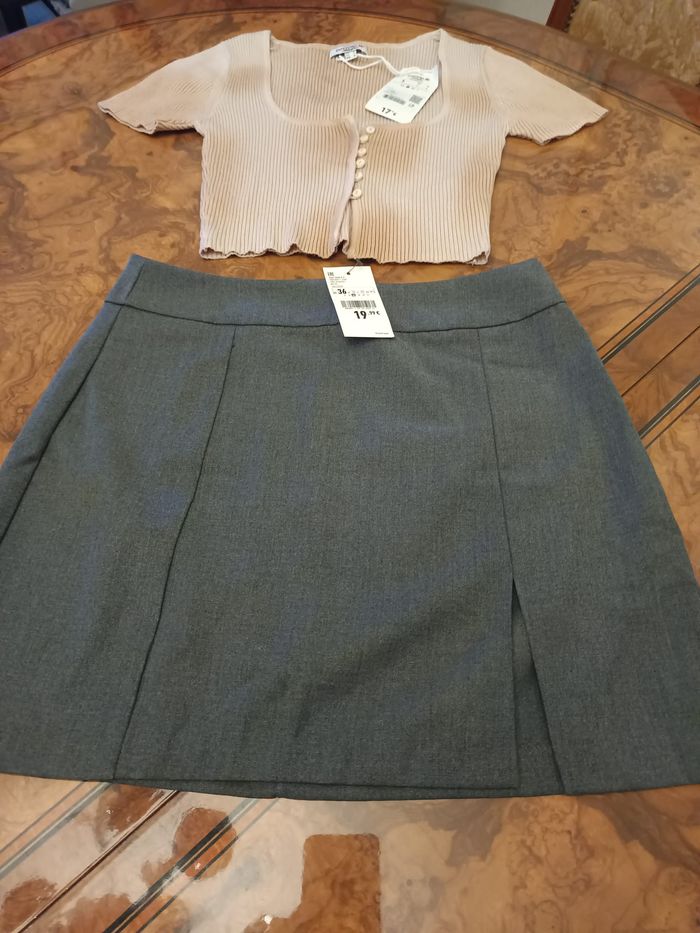 ensemble 1 haut + 2 jupe taille S - photo numéro 3