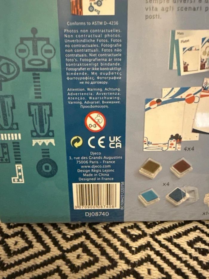 Djeco - Coffret créatif "Mix et match tampons Alien Robots" Dès 5 ans - photo numéro 3
