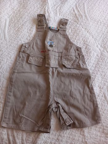 Salopette short DPAM 12 mois