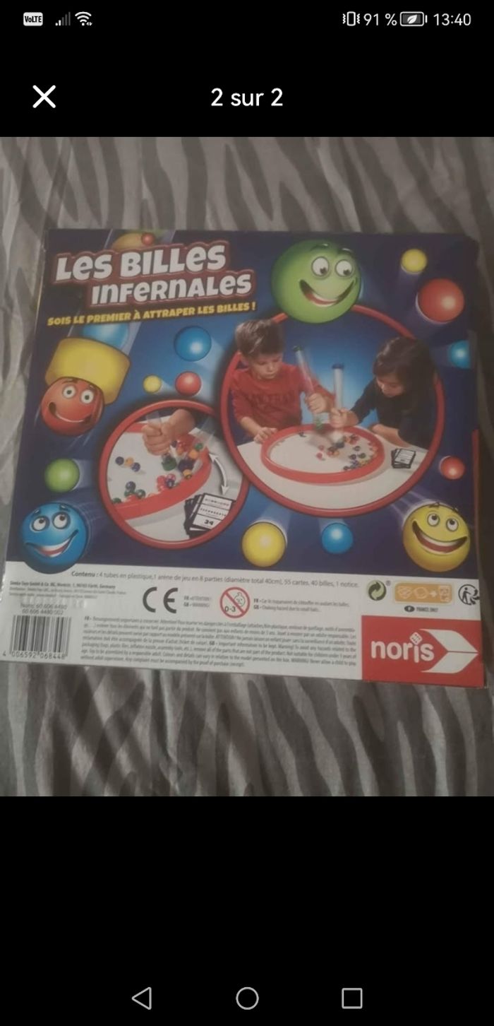 Jeu pour enfant les billes infernales - photo numéro 2