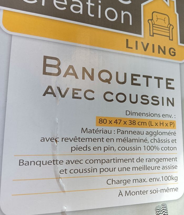 Banquette coffre 🎁 NEUF - photo numéro 2