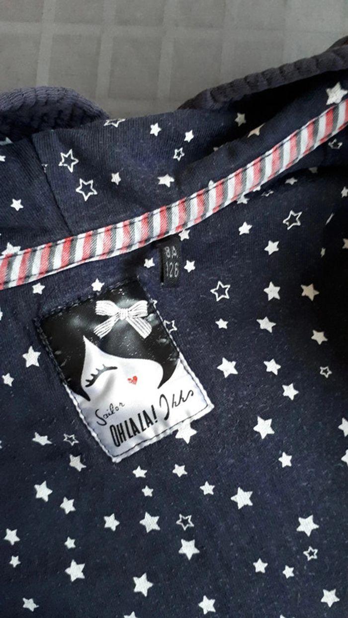 10 € Gilet zippé Ikks bleu marine 8 ans - photo numéro 4