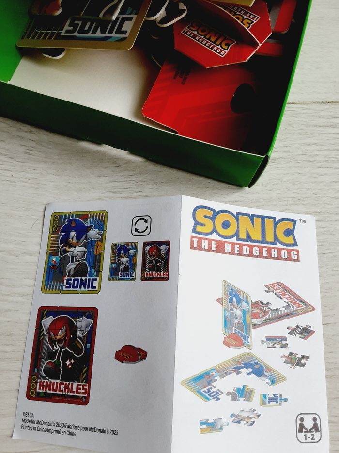 Jeu jouet enfant Happy Meal Mac Donald’s Sonic the hedgehog Neuf - photo numéro 3