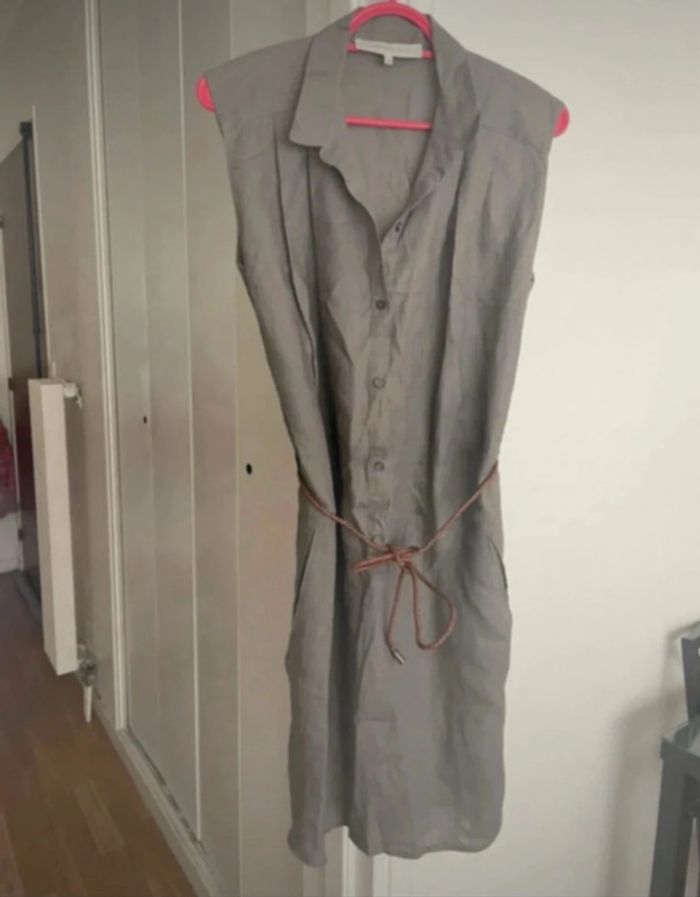 Robe en lin et ceinture Gérard Darel