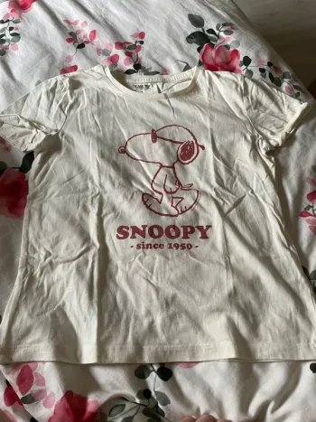T-Shirt Snoopy beige rouge Cyrillus