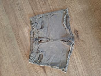 Short en jean vert kaki TAO 12 ans 