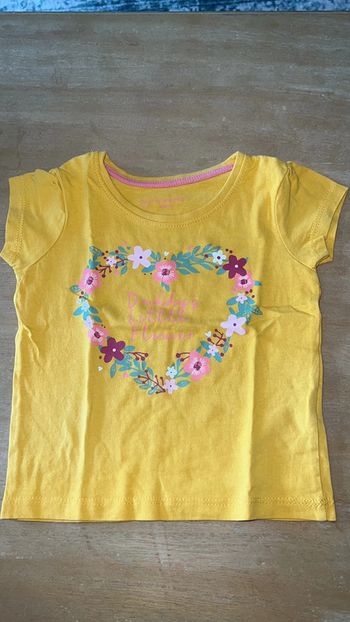T-shirt daddy’s flower 12 mois