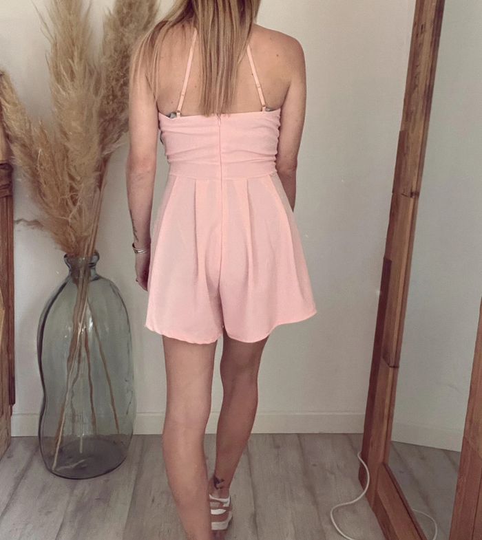 Combinaison short / combishort rose et multicolore neuve - photo numéro 4