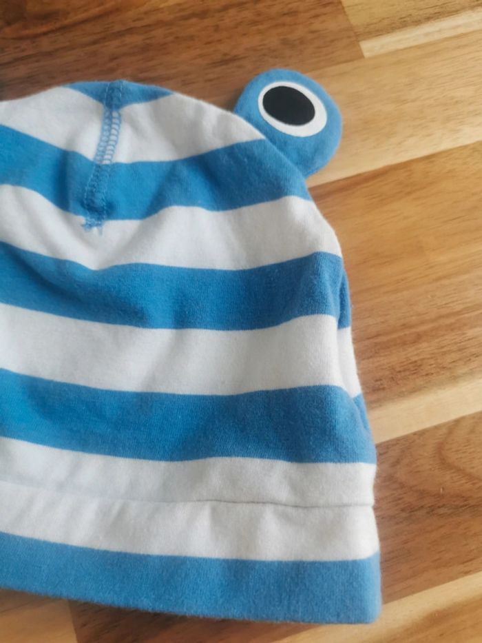 Bonnet rayé bleu grenouille H&M - photo numéro 2