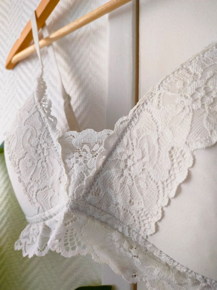 Brassière dentelle blanche H&M - photo numéro 2