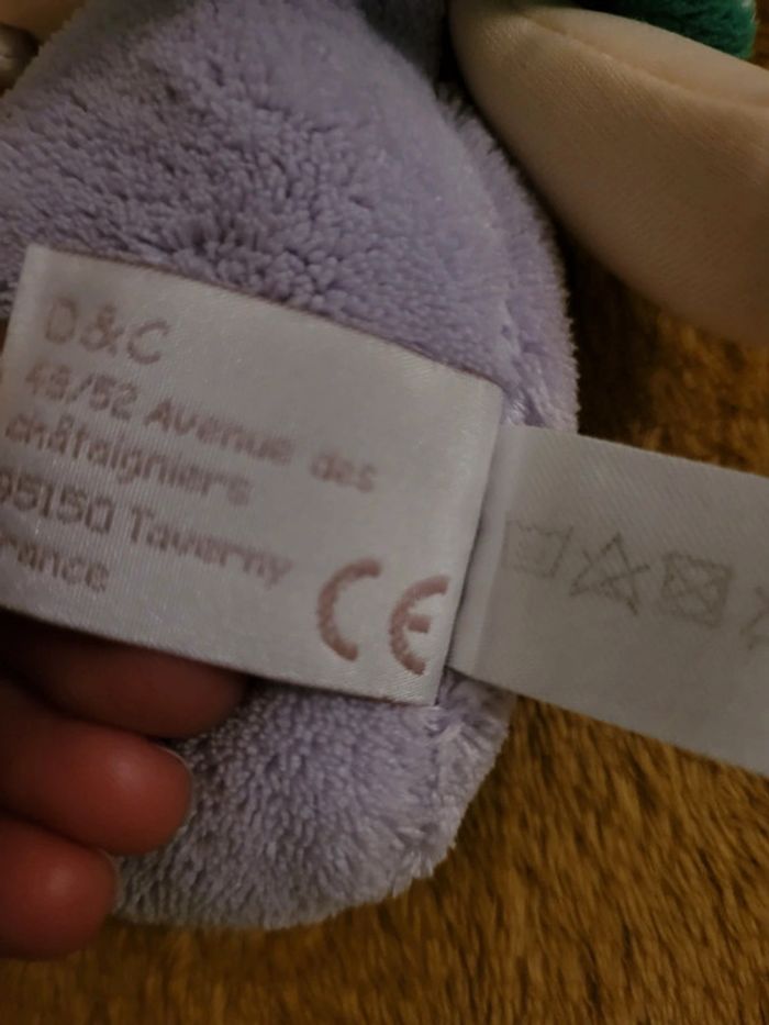 Peluche poupée mouchoir mûre - photo numéro 5