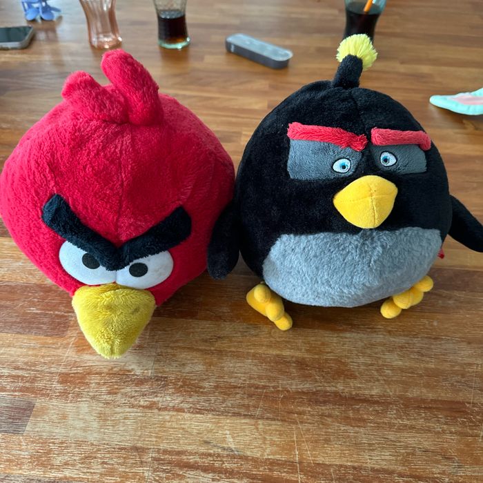 Peluche Angry Birds lot deux 20 cm