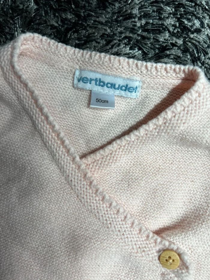 Petit gilet croisé Vertbaudet - 1 mois - photo numéro 3