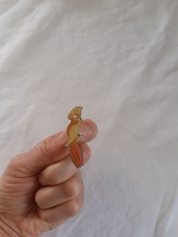 Broche perroquet vintage