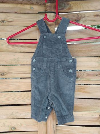 Saloppette en velours gris