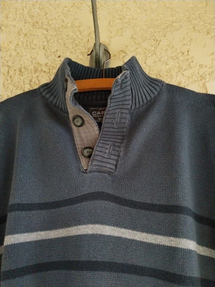 Pull homme taille M bleu jeans - photo numéro 3